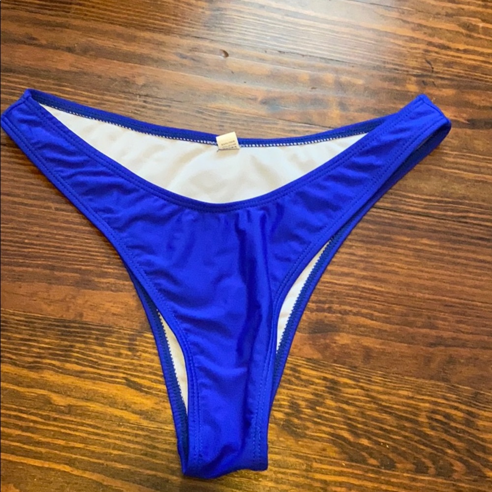 Electric Blue Bathing Suit Thong